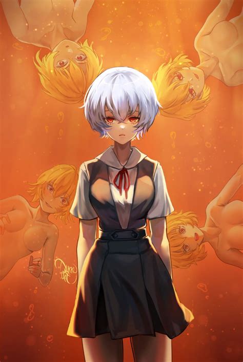 Dukko Art On Twitter Rei Ayanami Anime Evangelion Animegirl