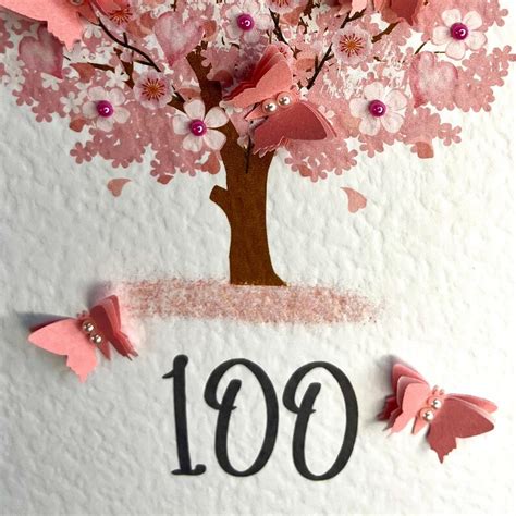 100th Birthday Card, Happy 100th Birthday Card, 100th Card, 100th ...