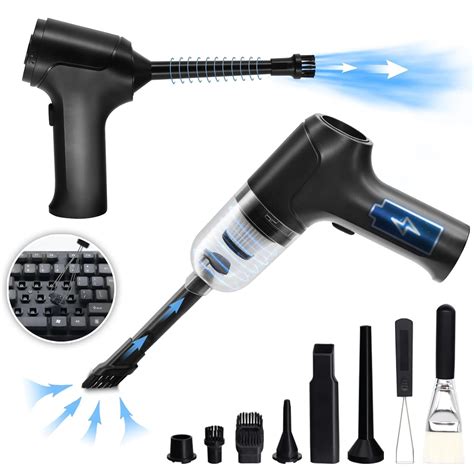 Famaster Compressed Air Duster Mini Vacuum Keyboard Cleaner Cordless