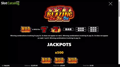 Blazing 777 2x 3x 5x Slot Review And Demo Rtp96