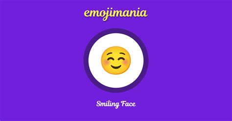 ☺ Smiling Face Emoji Copy And Paste Emojimania