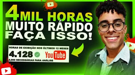 [funciona] Como Conseguir As 4 Mil Horas No Youtube E Monetizar O Canal