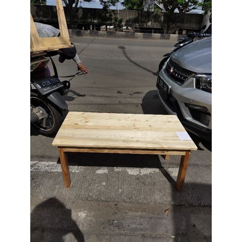 Jual Meja Lesehan Kayu Jati Belanda X X Cm Shopee Indonesia