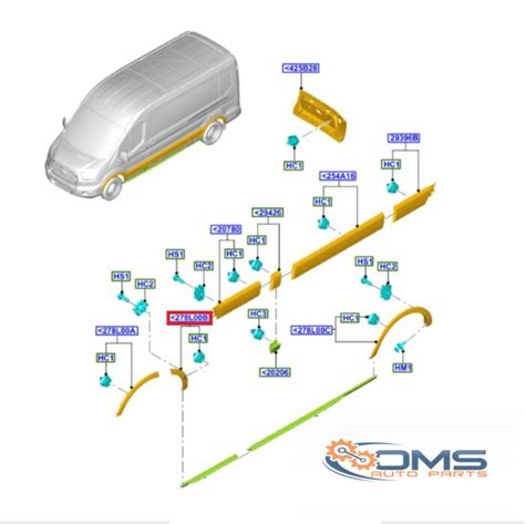 Ford Transit Wheel Arch Moulding Rear Oms Auto Parts