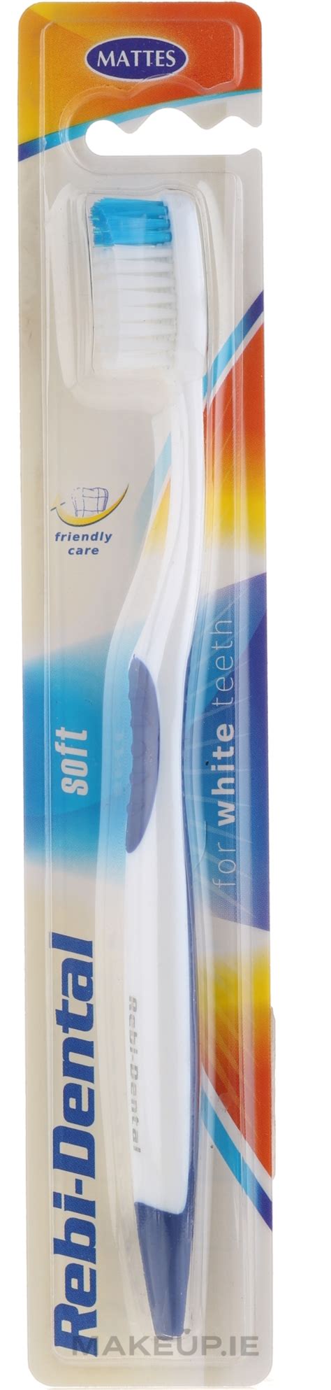 Mattes Soft Toothbrush Rebi Dental M White And Blue Makeup Ie