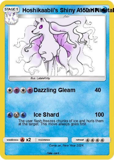 Hoshikaabii S Shiny Alolan Ninetales Card The Final Fantasy Of Movie