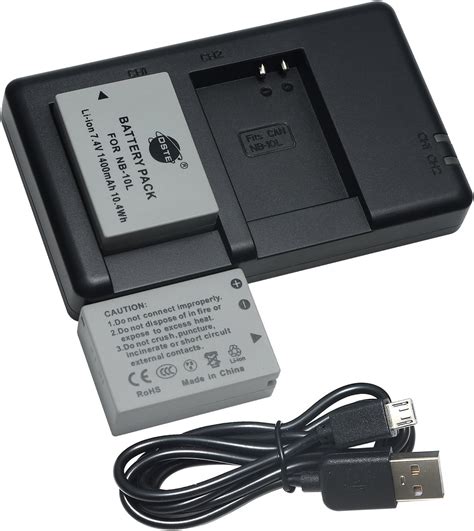 Dste Pcs Nb L Mah V Batterie Chargeur Compatible Pour Canon