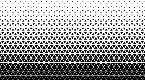 Halftone Triangle Abstract Background Black And White Vector Pattern