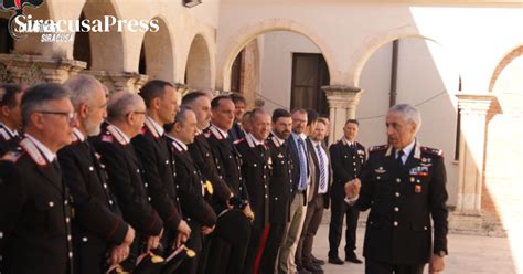 Siracusa In Visita Al Comando Dei Carabinieri Il Generale Di Divisione