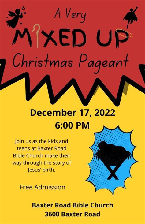 A Very Mixed Up Christmas Pageant Baxter Road Bible Church Anchorage