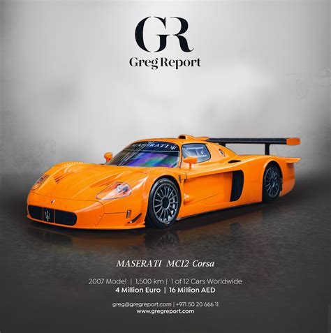 Maserati MC 12 Corsa | Greg Report