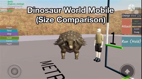 Dinosaur World Mobile Size Comparison Roblox Dinosaur World Mobile