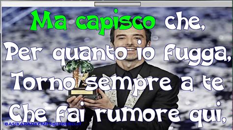 Diodato Fai Rumore KARAOKE 2020 YouTube