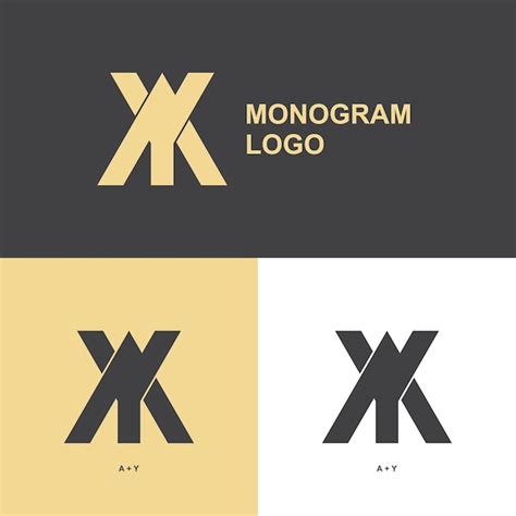 Um Logotipo Ay Para Uma Empresa De Monograma Vetor Premium