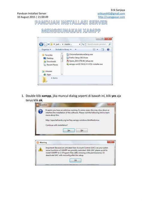 Pdf Panduan Installasi Server Menggunakan Xampp Pdf Dokumen Tips