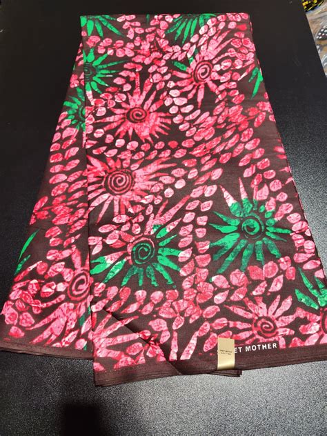 Pink African Print Fabric Afrique Clothing Store