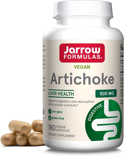 Jarrow Formulas Artichoke 500 Mg Dietary Supplement For Liver Health And Digestion