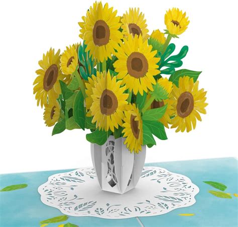 Papercrush Pop Up Karte Sonnenblumen D Blumenkarte F R Frau