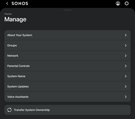 missing options in the latest ios app | Sonos Community