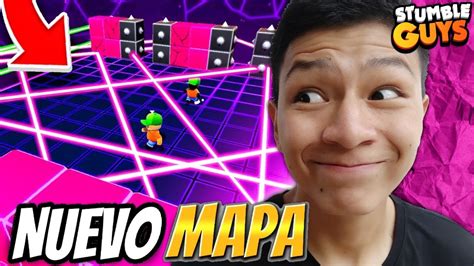 Asi Es El Nuevo Mapa Laser Dash En Stumble Guys😱 Youtube