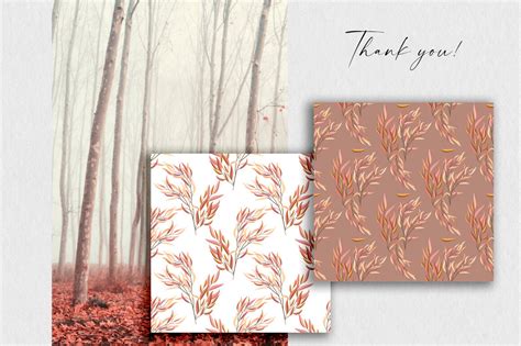 Romantic Autumn Patterns By Vasmila Design TheHungryJPEG