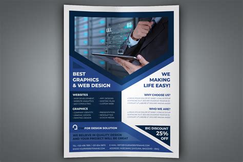 Graphics and Web Design Flyer Template Graphic by OWPictures · Creative ...