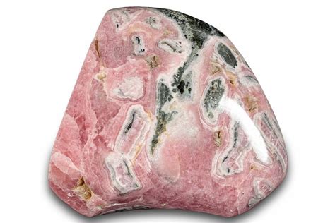 Free Standing Polished Banded Rhodochrosite Specimen Argentina