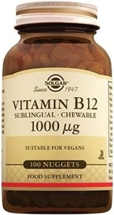 Solgar Vitamin B12 500 Mcg 100 Vegetable Capsules