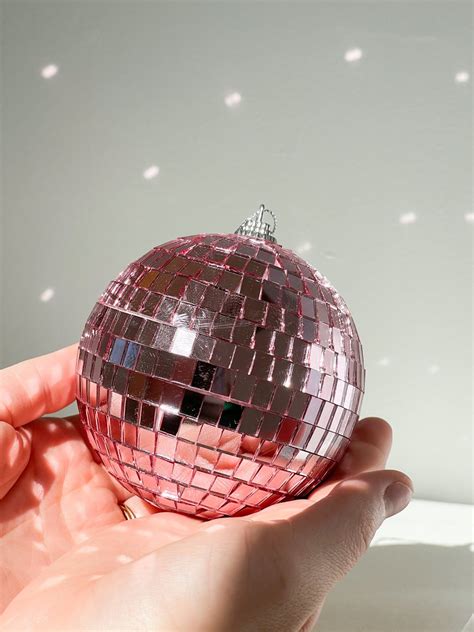 4 PINK Disco Ball - Etsy