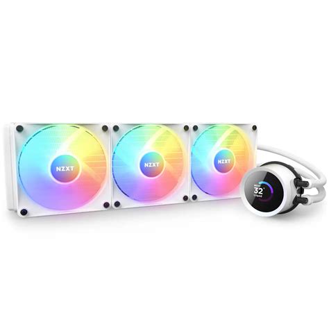 NZXT Kraken 360 White RGB Fans AIO Cooler Falcon Computers