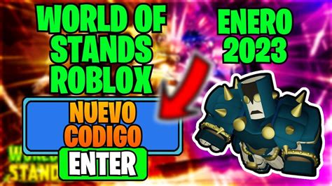 Todos Los C Digos De World Of Stands Roblox Funcionando