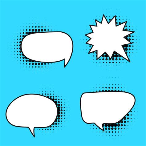 Comic Style Speech Bubble In Vector 559050 Vector Art At Vecteezy