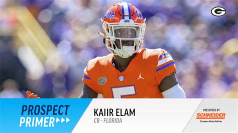 Prospect Primer Kaiir Elam CB Florida