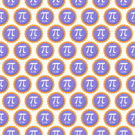 Premium Vector Pi Day Seamless Pattern With Mathematical Constants Or