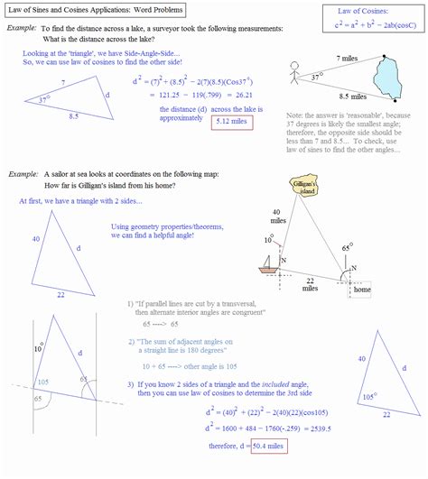 Trigonometry Word Problems Worksheet Englishworksheet My Id