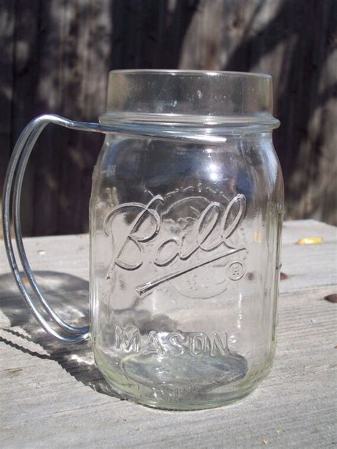 Ball Mason Jar Drinking Mug By Inspiredtreasurenest On Etsy