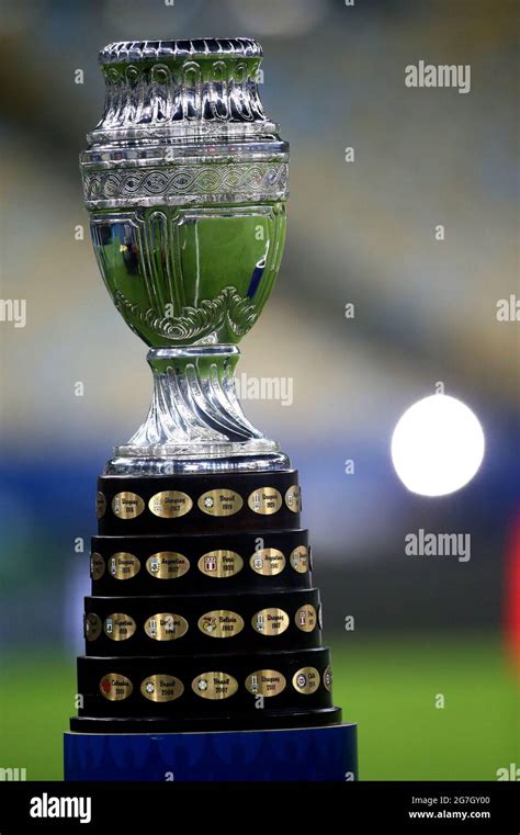 RIO DE JANEIRO, BRAZIL - JULY 10: Details of the Conmebol Copa America ...