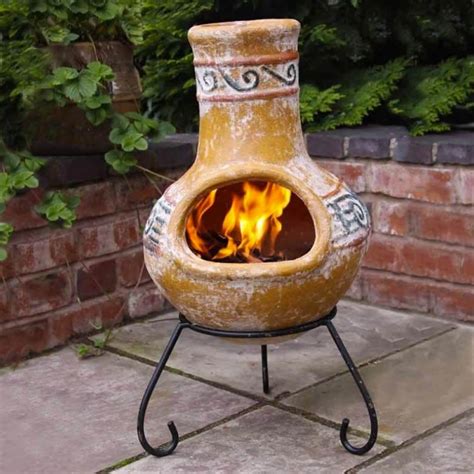 Chiminea Safety Tips Enjoying An Outdoor Fireplace Clay Fire Pit