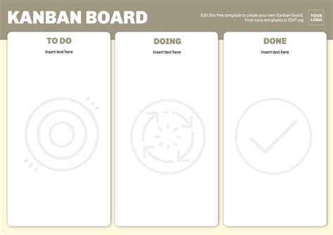 Create Printable Kanban Board Templates