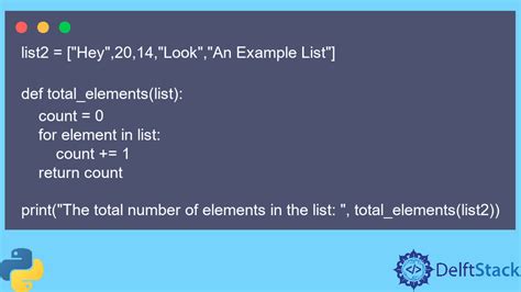 Count Elements In List Python Delft Stack