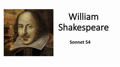 William Shakespeare Sonnet 54 Summary YouTube