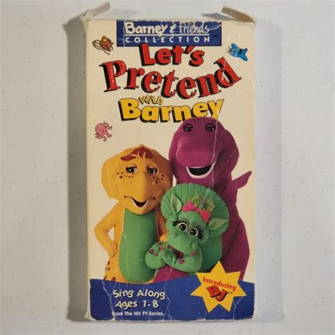 Barney Lets Pretend With Barney Vhs 1993 Barney And Friends Collection Oop Eur 1102 Picclick Fr