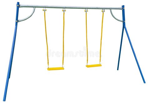 New Seesaw On A Children`s Playground Stock Photo Image Of Exercise