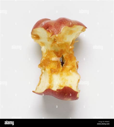 Browning apple core, close up Stock Photo - Alamy