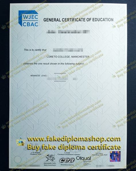 Where To Get A Fake GCE Certificate Online