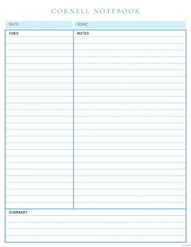 Printable Notebook Paper - 28+ PDF Documents Download