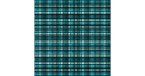 Vibrant And Modern Teal Plaid Pattern Fabric Zazzle