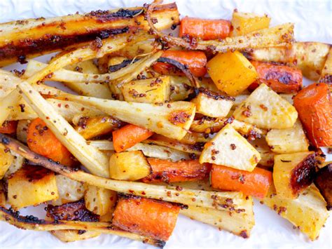 Maple And Mustard Roasted Root Vegetables Creatively Delish