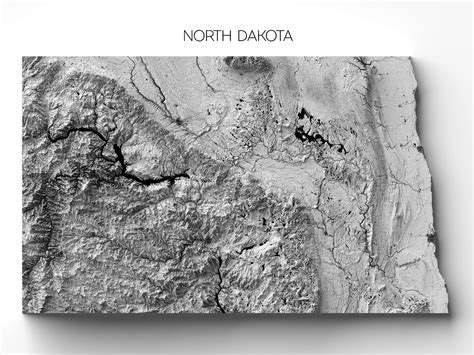 North Dakota Elevation Map – Massive Wanderlust