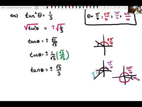 Solving Trigonometric Equations Youtube